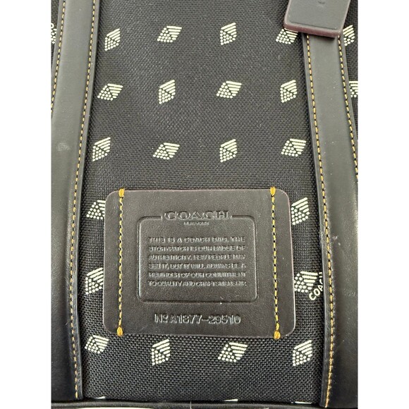 Coach Metropolitan Slim Briefcase Dot Diamond Print NWT - Picture 2 of 10